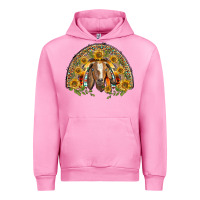 Fuchsia Pink Western Leopard Sunflower Goat Rainbow Urban Hoodie - BarkalooDesign