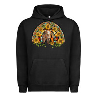 Pigment Black Western Leopard Sunflower Goat Rainbow Urban Hoodie - BarkalooDesign