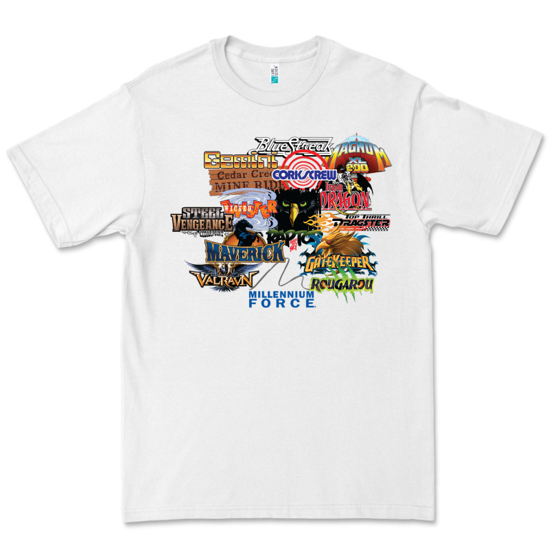 Cedar Point Roller Coaster  Designer Premium Tee by lanVoArt | Teevron