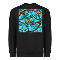 Black Lake Babe And Fish With Camouflage Seamless Pattern Heavyweight Sweatshirt - BundleAndBundleShop