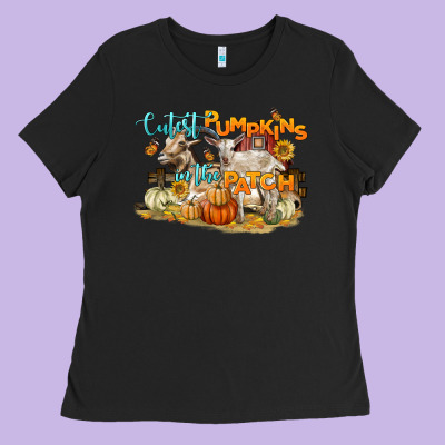 Cutest Pumpkins In The Patch Ladies Tee Designed By Lillyallendesigns