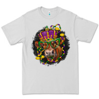 Dove Grey Mardi Gras red Angus Premium Tee - LillyAllenDesigns