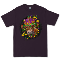 Plum Mardi Gras red Angus Premium Tee - LillyAllenDesigns
