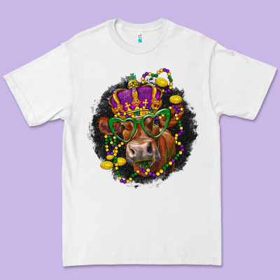 Mardi Gras Red Angus Premium Tee Designed By Lillyallendesigns