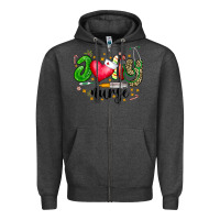 Charcoal Heather Jolly Nurse Black Zipper Hoodie - CowhideDigitalArt