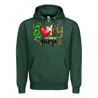 Sports Green Jolly Nurse Black Zipper Hoodie - CowhideDigitalArt