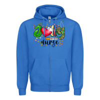 True Royal Jolly Nurse Black Zipper Hoodie - CowhideDigitalArt