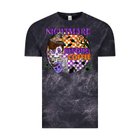 Cloud Black Nightmare before the coffee halloween Vintage Tee - NancyCooperArtShop