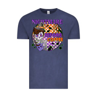 Vintage Denim Nightmare before the coffee halloween Vintage Tee - NancyCooperArtShop