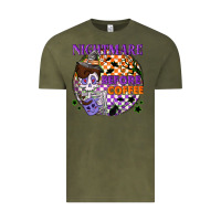 Vintage Olive Nightmare before the coffee halloween Vintage Tee - NancyCooperArtShop