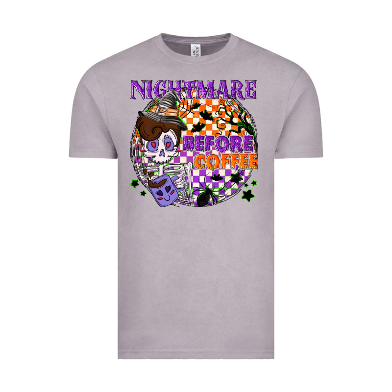 Nightmare Before The Coffee Halloween Vintage Tee by NancyCooperArtShop | Teevron