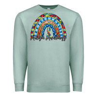 Seafoam autism awareness rainbow Premium Sweatshirt - RacoonDesign