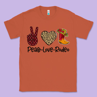 Peace Love Rodeo Classic Tee Designed By Bettercallsaul