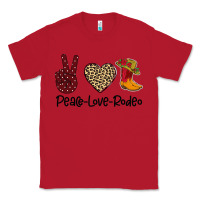 Red Peace Love Rodeo Classic Tee - Bettercallsaul