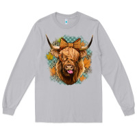 Moon Dust fall highland cow Long Sleeve Tee - Jasminsmagicworld