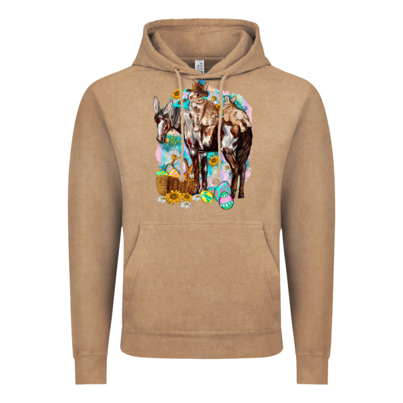 Happy Easter Day Rodeo Vintage Hoodie by HowdyJamesFarm | Teevron