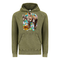 Vintage Olive Happy Easter Day Rodeo Vintage Hoodie - HowdyJamesFarm