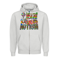 Just A Girl Small Town Autism Zipper Hoodie | Teevron