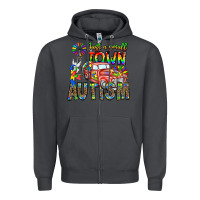 Smoke Just a Girl Small Town Autism Zipper Hoodie - CowhideDigitalArt