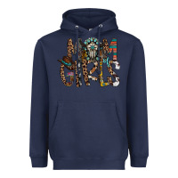 Navy mom of girls Heavyweight Hoodie - RacoonDesign