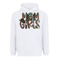 White mom of girls Heavyweight Hoodie - RacoonDesign