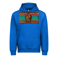 Cobalt western horse serape tooled leather leopard  sippy cup Urban Hoodie - BarkalooDesign