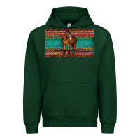 Forest Green western horse serape tooled leather leopard  sippy cup Urban Hoodie - BarkalooDesign