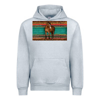 Heather Grey western horse serape tooled leather leopard  sippy cup Urban Hoodie - BarkalooDesign