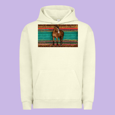Western Horse Serape Tooled Leather Leopard  Sippy Cup Urban Hoodie Designed By Barkaloodesign