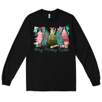 Black verry merry nurse Long Sleeve Tee - CowGirlArtShop