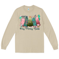 Mushroom verry merry nurse Long Sleeve Tee - CowGirlArtShop