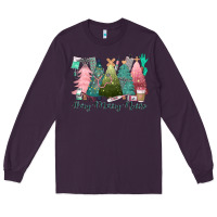 Plum verry merry nurse Long Sleeve Tee - CowGirlArtShop