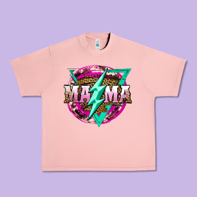 Mama Life And Thunderbolt Urban Heavy Tee Designed By Jahusdesignshop