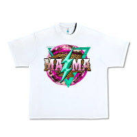 White mama life and thunderbolt Urban Heavy Tee - JahusDesignShop