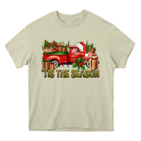 Mossy Tis' The Season Christmas Truck Heavy Core Tee - BundleAndBundleShop