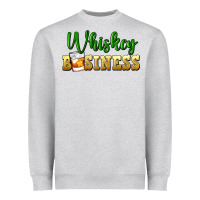 Heather Grey whiskey business Heavyweight Sweatshirt - FaDigitalArtStudio