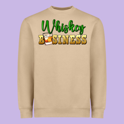 Whiskey Business Heavyweight Sweatshirt Designed By Fadigitalartstudio