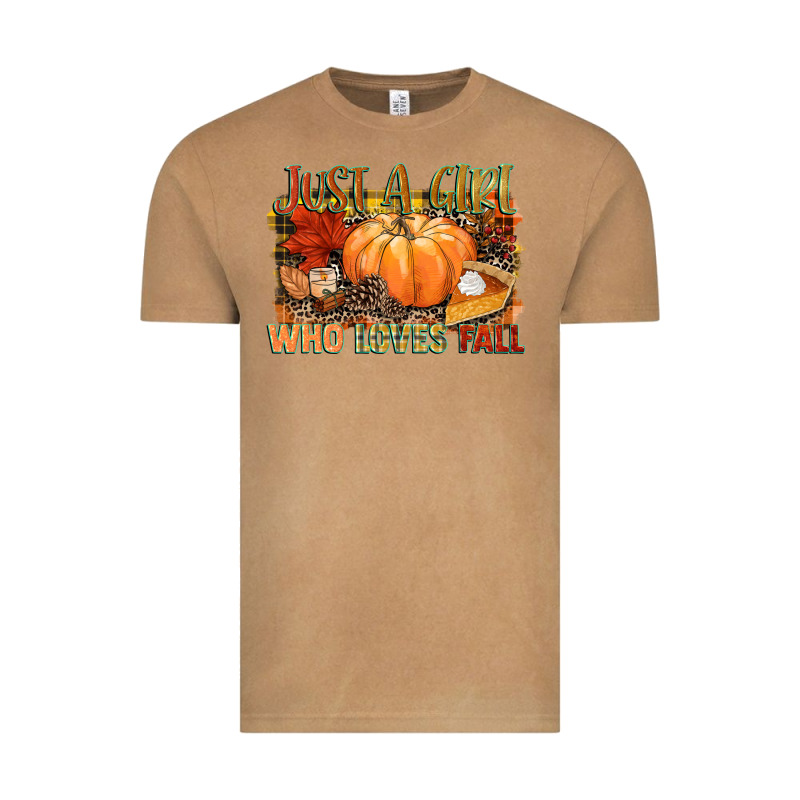 Just A Girl Who Loves Fall Vintage Tee by NancyCooperArtShop | Teevron