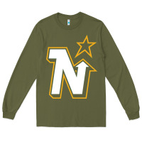 Army Green vintage minnesota hockey   retro north stars Long Sleeve Tee - lanVoArt