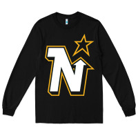 Black vintage minnesota hockey   retro north stars Long Sleeve Tee - lanVoArt