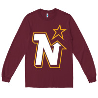 Burgundy vintage minnesota hockey   retro north stars Long Sleeve Tee - lanVoArt