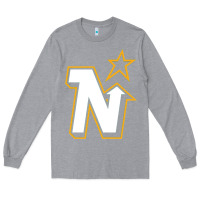 Heather Grey vintage minnesota hockey   retro north stars Long Sleeve Tee - lanVoArt