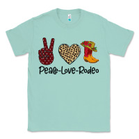 Seafoam Peace Love Rodeo Classic Tee - Bettercallsaul