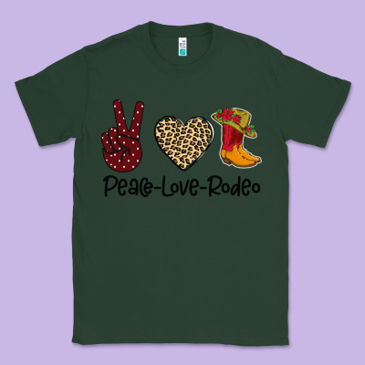 Peace Love Rodeo Classic Tee Designed By Bettercallsaul