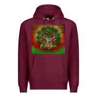 Burgundy oh deer Premium Hoodie - BundleAndBundleShop