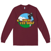 Burgundy golden tee golf Long Sleeve Tee - lanVoArt