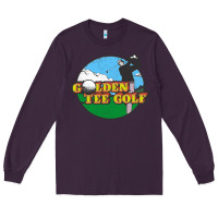 Plum golden tee golf Long Sleeve Tee - lanVoArt