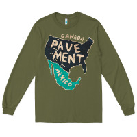 Army Green pavement Long Sleeve Tee - lanVoArt