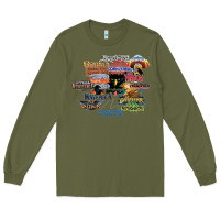 Army Green cedar point roller coaster  designer Long Sleeve Tee - lanVoArt