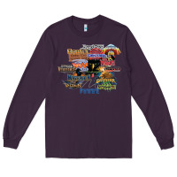 Plum cedar point roller coaster  designer Long Sleeve Tee - lanVoArt